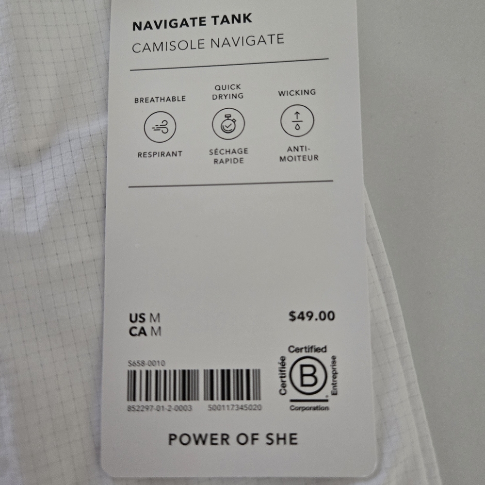 NWT Athleta Navigate Tank - Picture 3 of 5